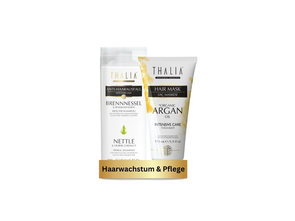 DuoSet Brennnessel Shampoo 300ml + Bio-Arganöl & Macadamia Haarmaske 175ml