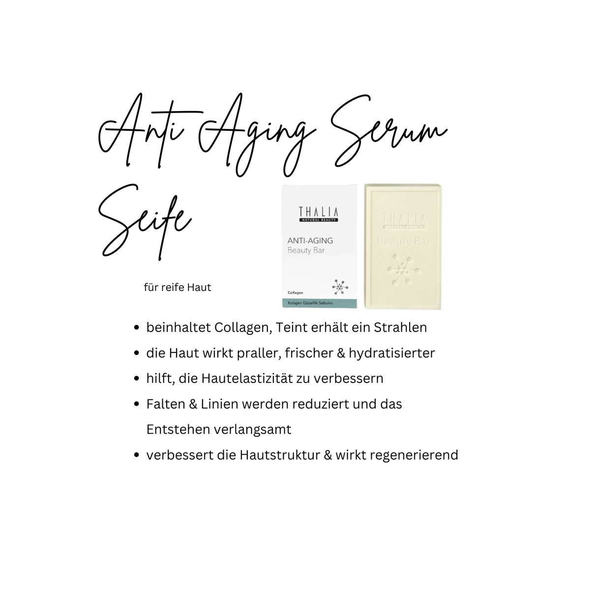 B-Ware Anti-Aging (Collagen & Elasten) Serum-Seife 110g