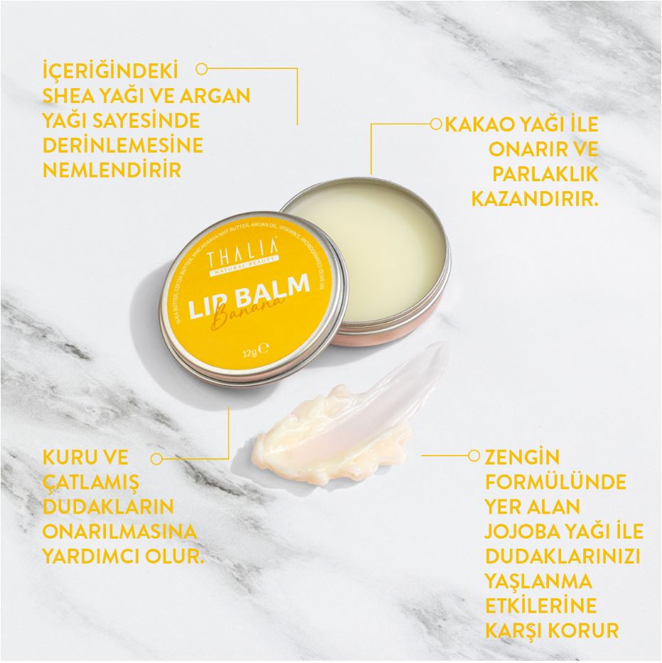 Lip Balm - Banana (Intensive Moisturizing) 12g