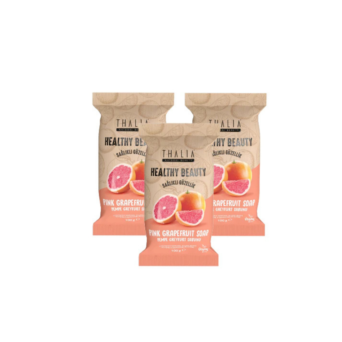 SparSet - 3x Health & Beauty Pink Grapefruit Seife à 100g