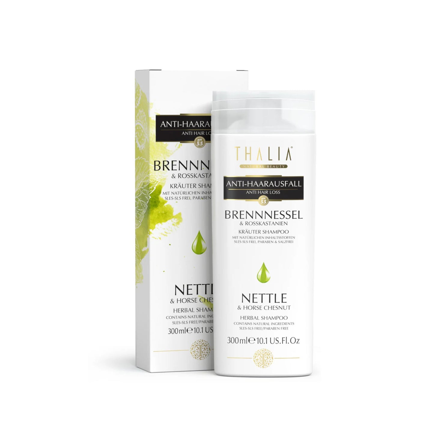 Brennnessel & Rosskastanien Shampoo 300ml - unterstützt das Haarwachstum
