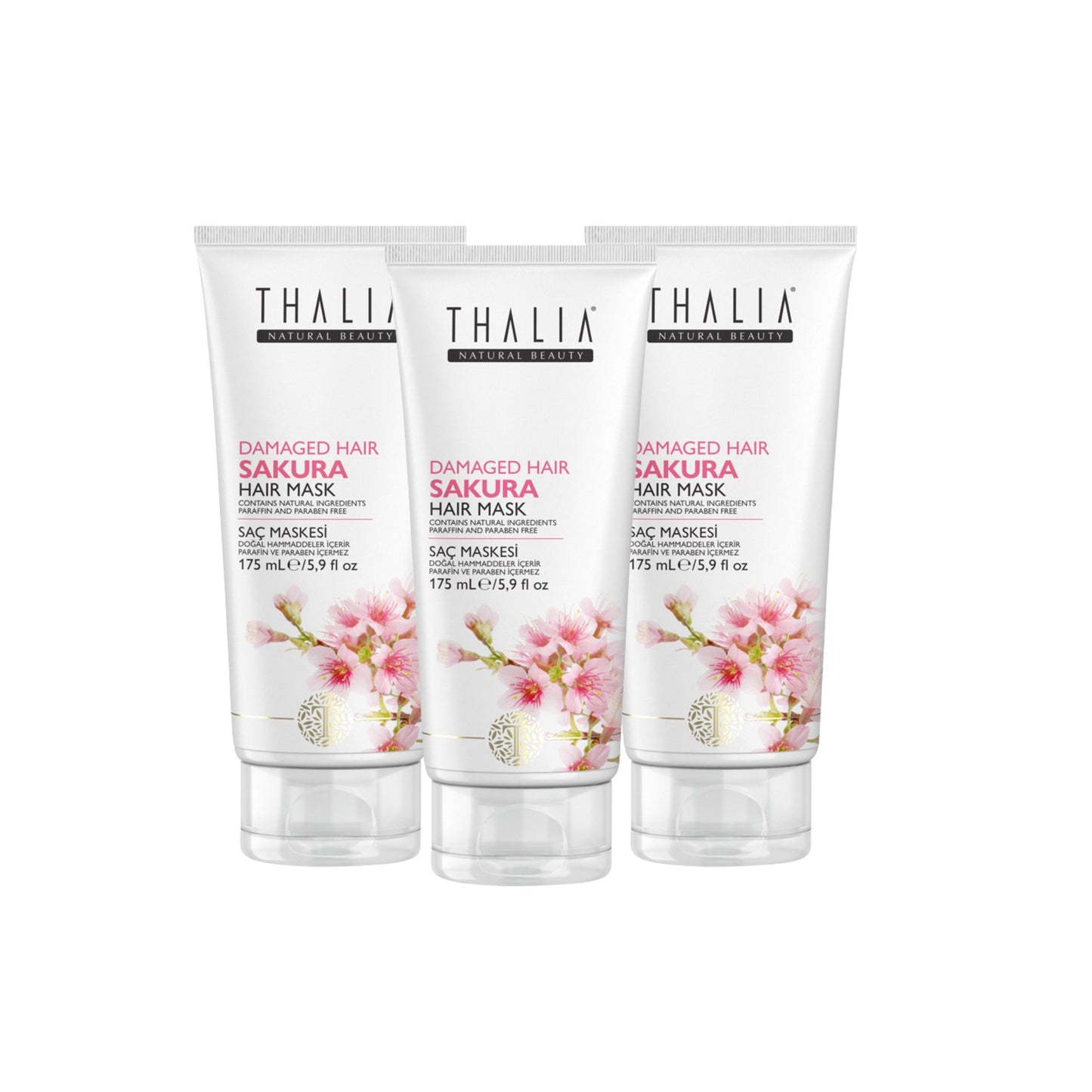 SparSet - 3x Sakura Damaged Hair Haarmaske
