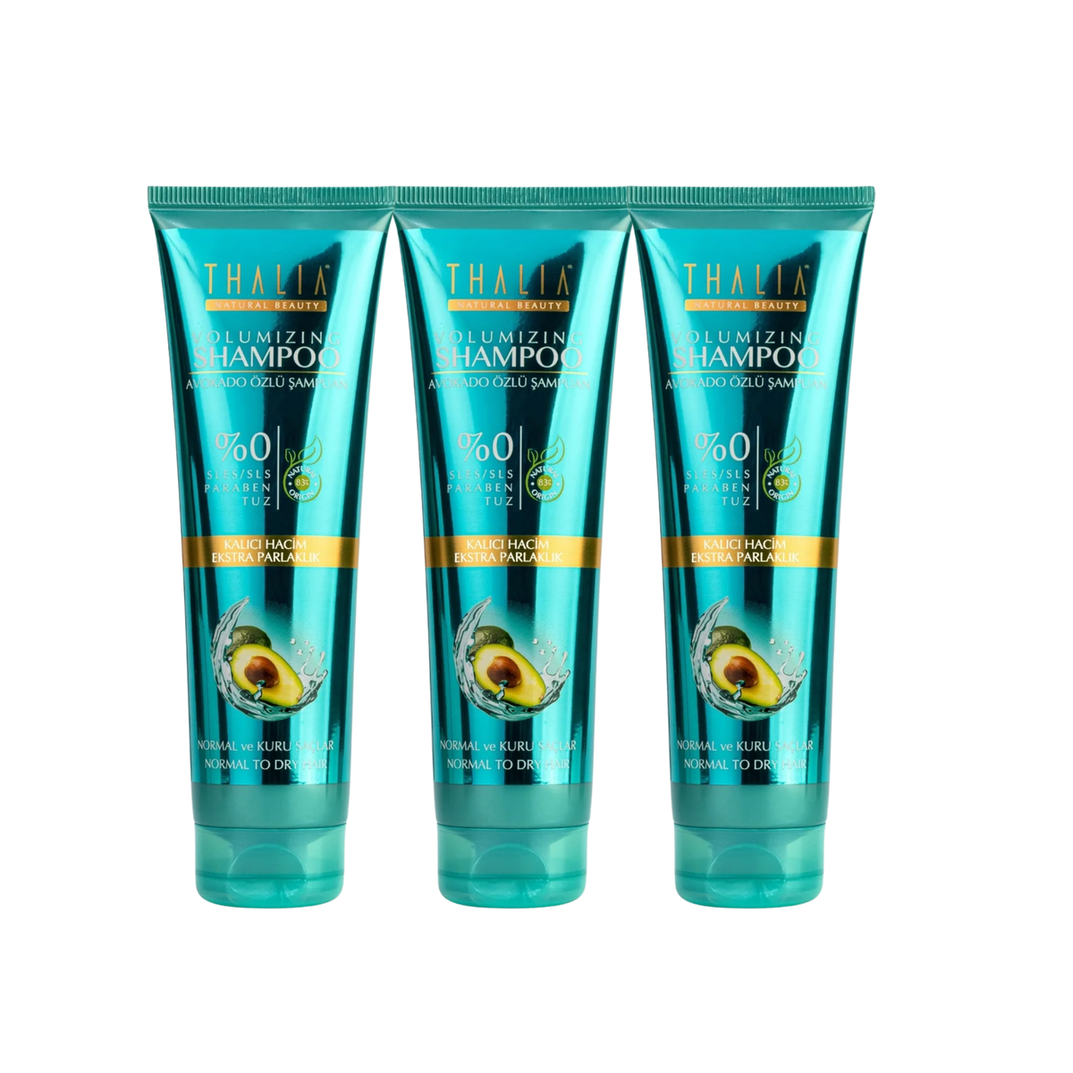 SparSet - 3x Avocado - Avocado 3D Volumen Shampoo