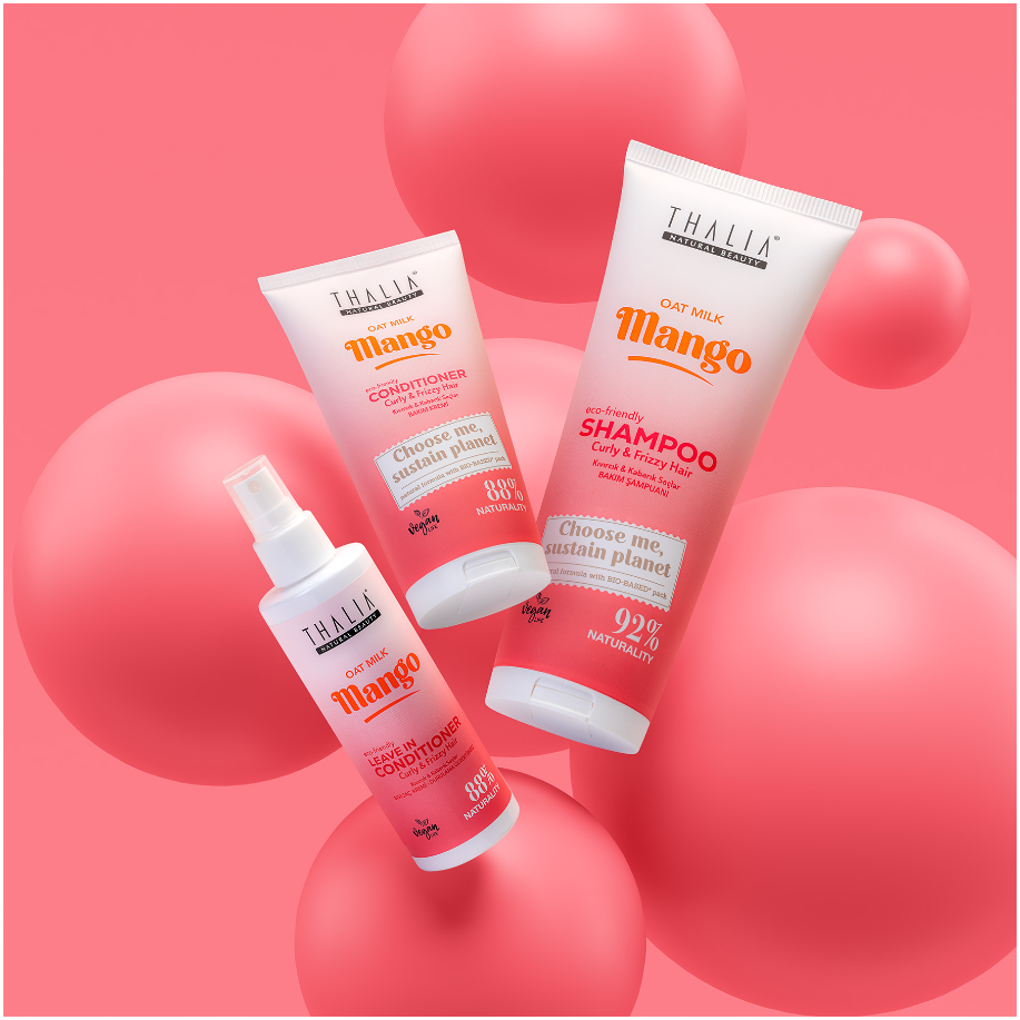 Sugarcane Hafermilch & Mango-Extrakt Leave-In Conditioner - für lockiges & voluminöses Haar 200ml