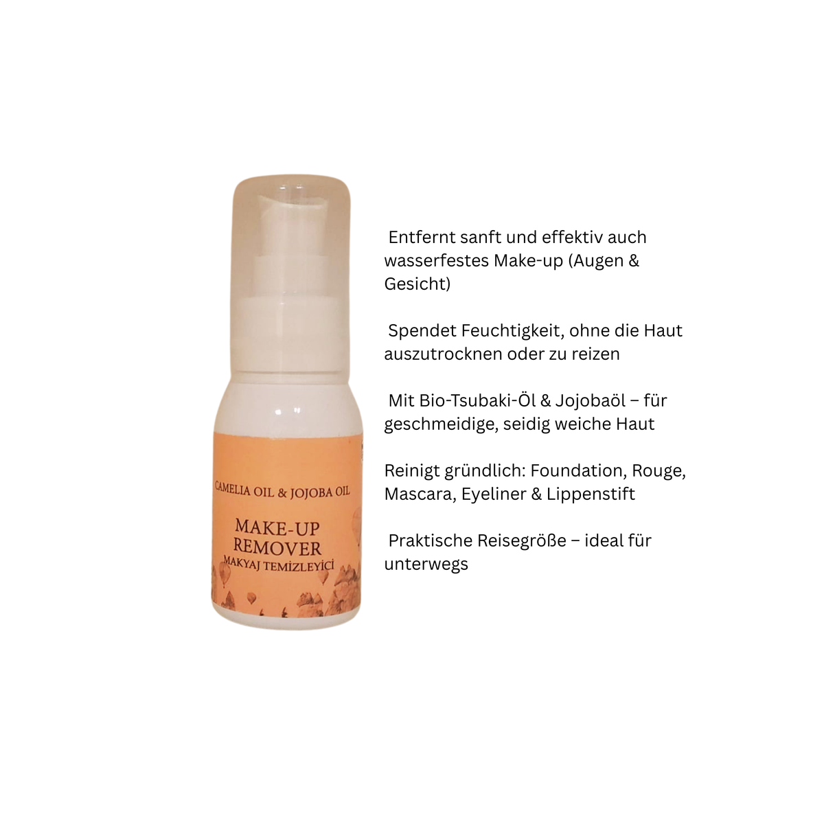 Kamille und Jojobaöl Make-up-Entferner - Reisegröße 50ml