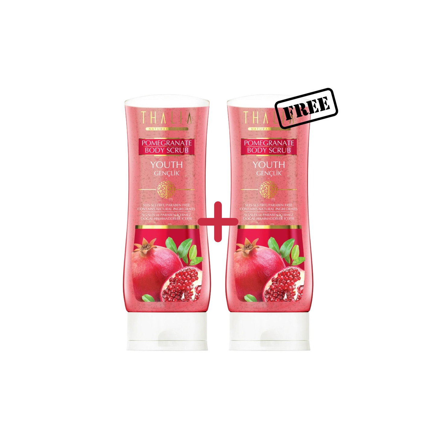 1 + 1 Gratis Granatapfel Körperpeeling à 200ml