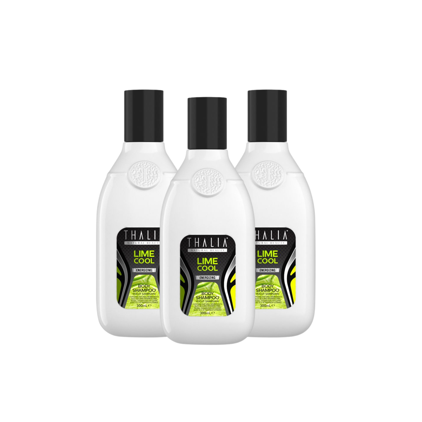 SparSet - 3x Lime & Cool Duschgel Energizing à 300ml - für Männer