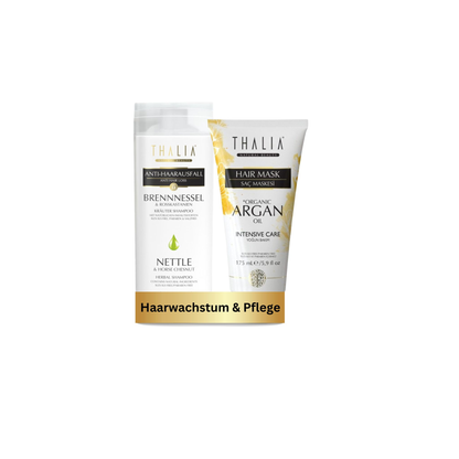 DuoSet Brennnessel Shampoo 300ml + Bio-Arganöl & Macadamia Haarmaske 175ml