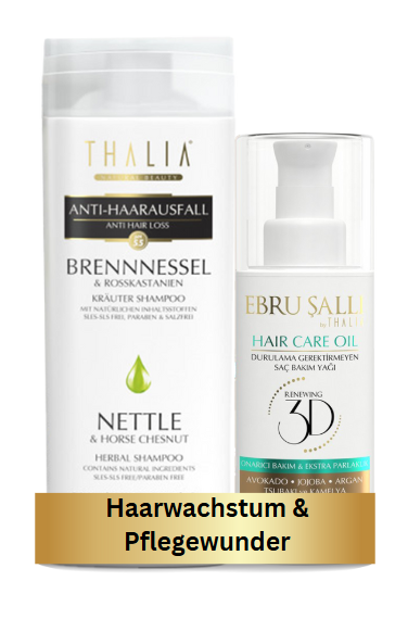 DuoSet Brennnessel Shampoo 300ml + Avocado 3D Volumen Haarpflegeöl 75ml