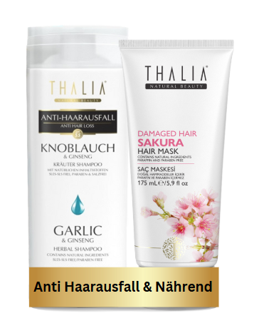 DuoSet Knoblauch Shampoo 300ml + Sakura Haarmaske 175ml