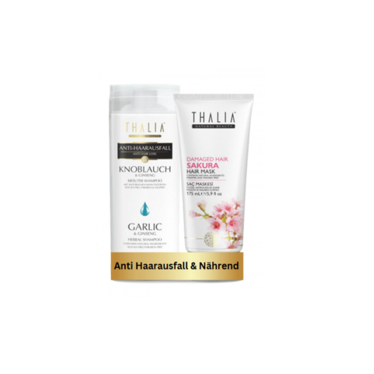 DuoSet Knoblauch Shampoo 300ml + Sakura Haarmaske 175ml