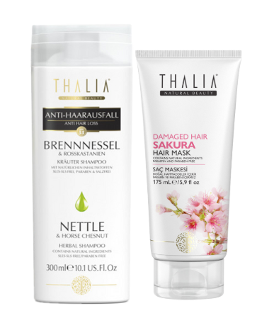 DuoSet Brennnessel Shampoo 300ml + Sakura Haarmaske 175ml