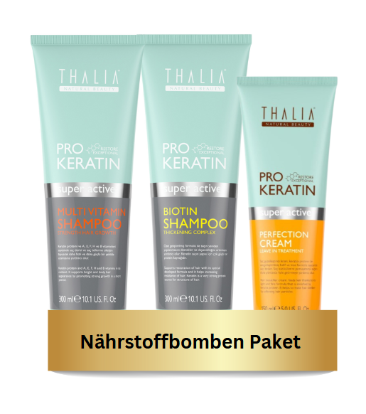 TrioSet PRO-KERATIN Multivitamin + PRO-KERATIN Biotin Shampoo à 300ml + PRO-KERATIN Perfection-Cream