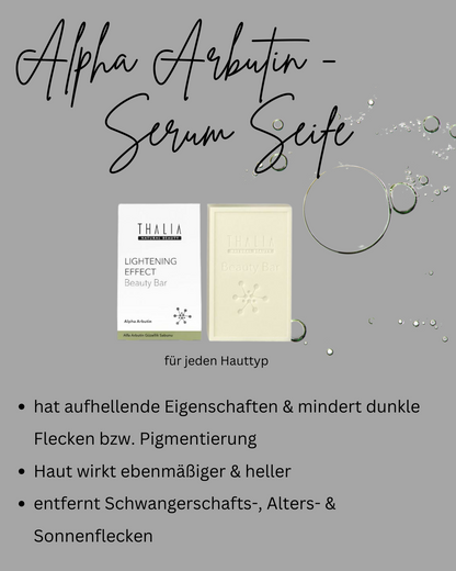Alpha Arbutin (Lightening Effect) Serum-Seife 110g