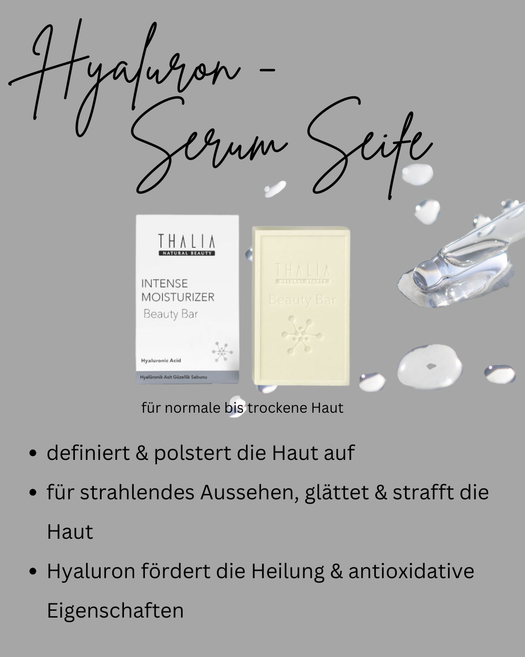 Hyaluron (Feuchtigkeits-) Serum-Seife 110g