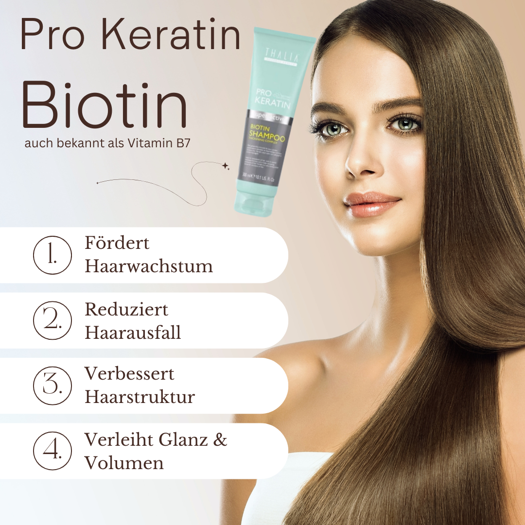 SparSet - 3x PRO-KERATIN Biotin Shampoo à 300ml (=900ml)