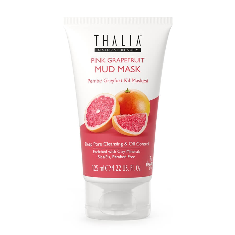 Pink Grapefruit Gesichtsmaske mit Ton (kil özü) 125ml