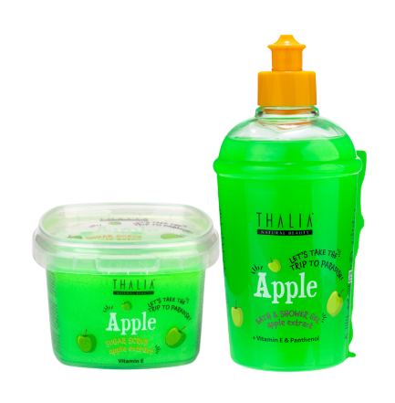 Cocktail Körperpeeling & Duschgel - Apfel