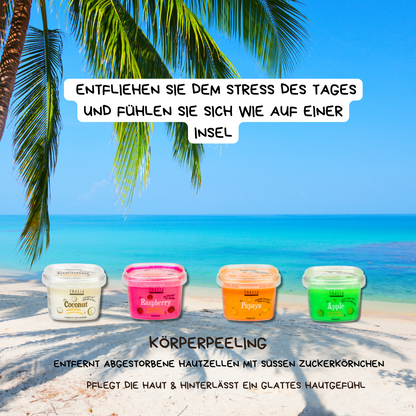 1 + 1 Gratis Cocktail Körperpeeling mit Apfelduft 300g