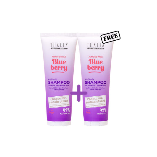 1 + 1 Gratis Sugarcane Mandelmilch & Blaubeere-Extrakt Shampoo - für feines & glattes Haar 250ml