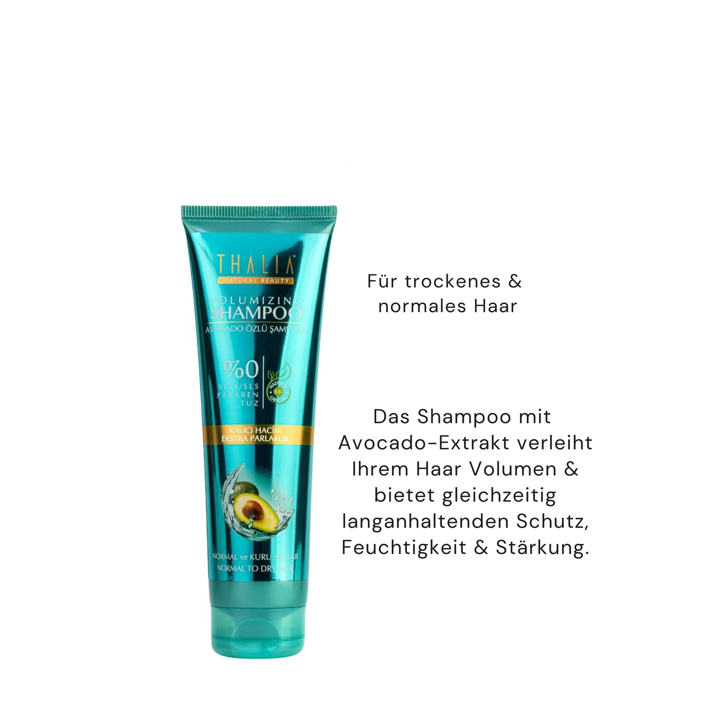 Thalia Avocado Öl Feuchtigkeitsshampoo (300 ML) – Für trockenes & normales Haar