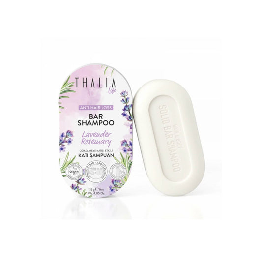 Lavendel & Rosemarin Bar (Seife) Shampoo - gegen Haarausfall 115g
