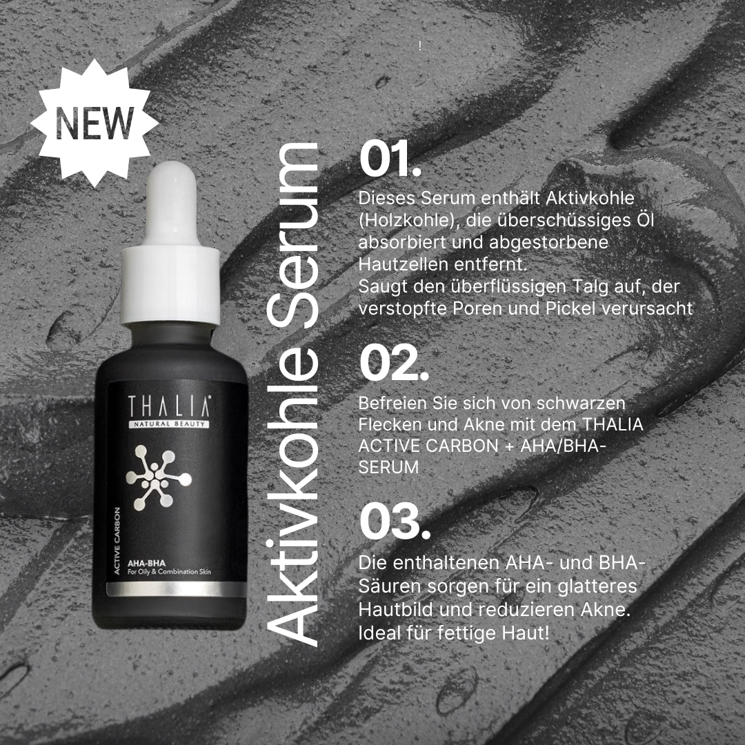 1+ 1 Gratis - Peeling-Detox-Serum mit Aktivkohle + AHA/BHA 30ml