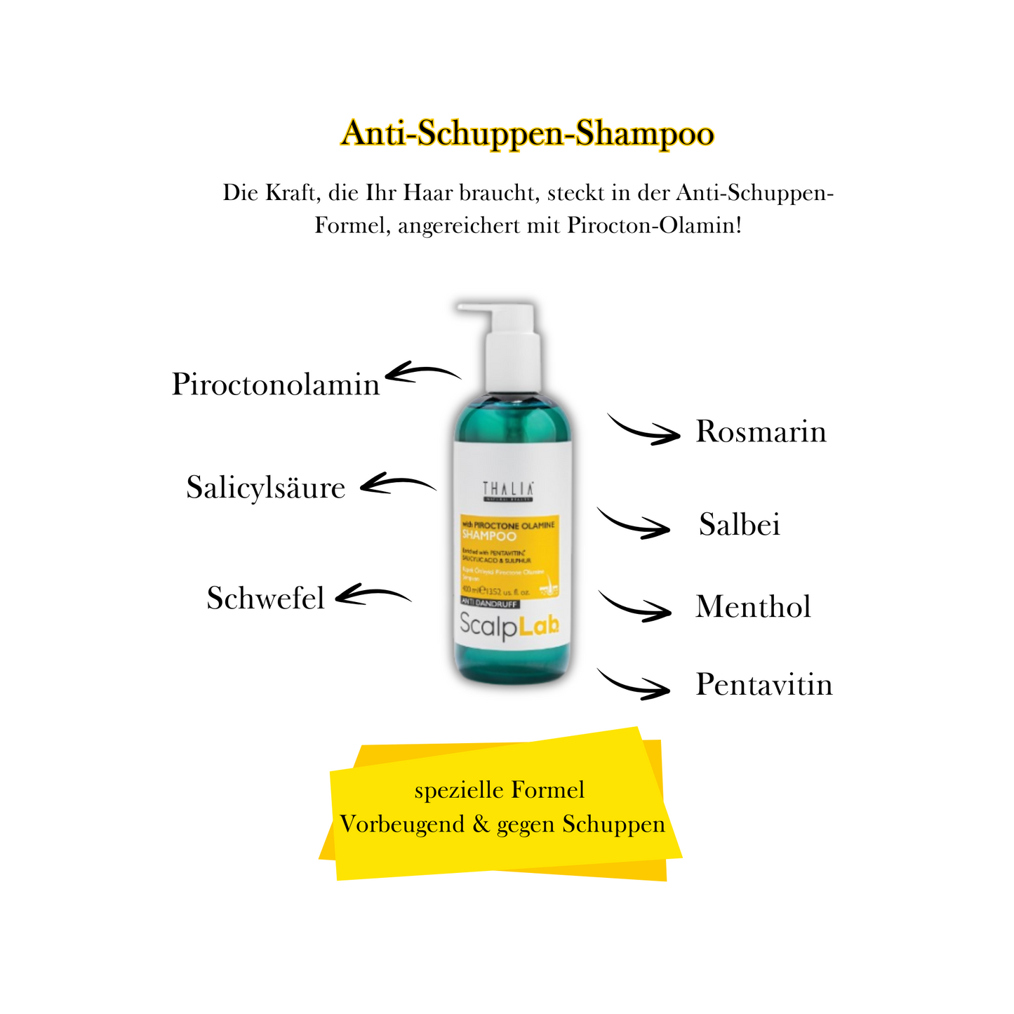 1 +1 Gratis! SCALP LAB Shampoo - Anti-Schuppen 400ml
