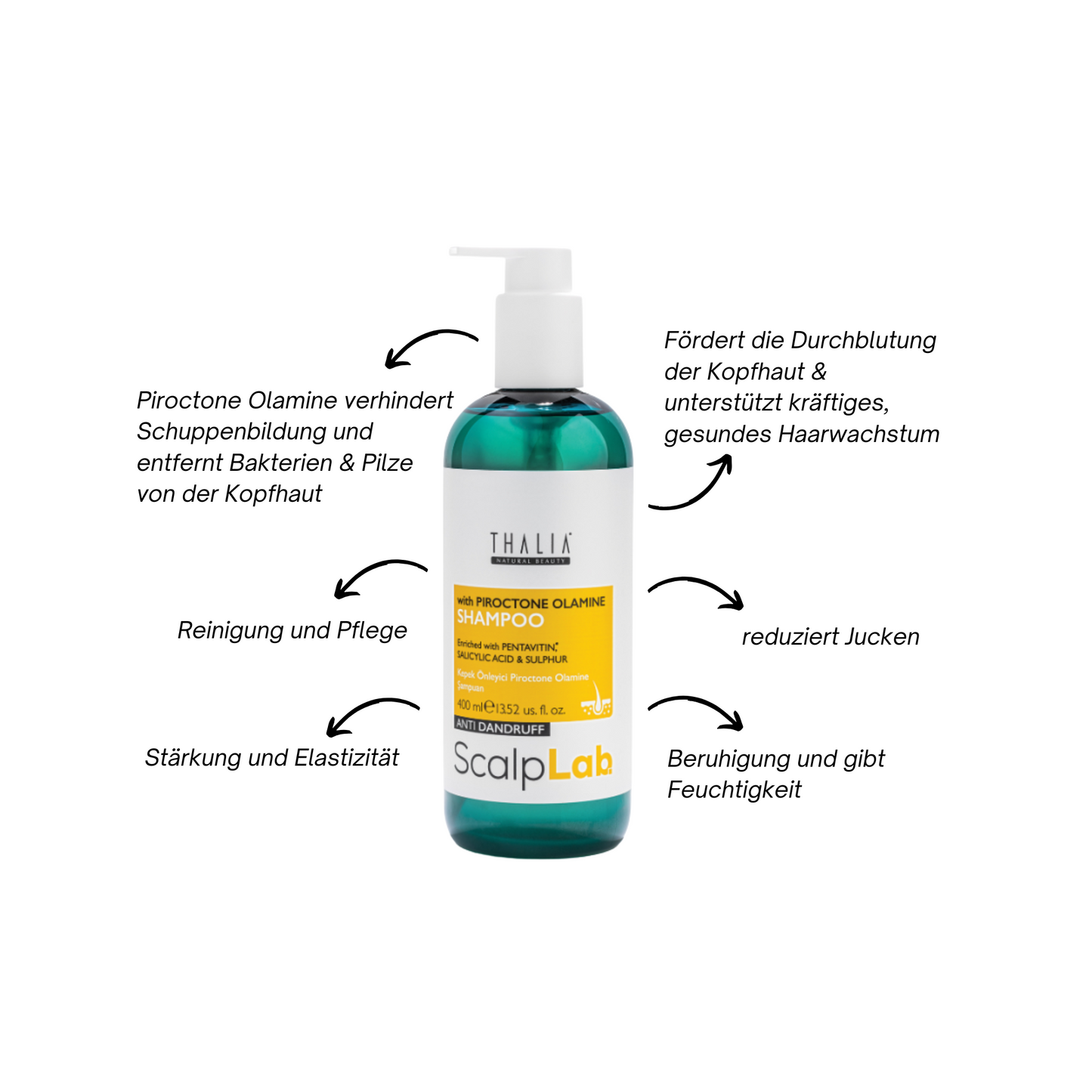 1 +1 Gratis! SCALP LAB Shampoo - Anti-Schuppen 400ml