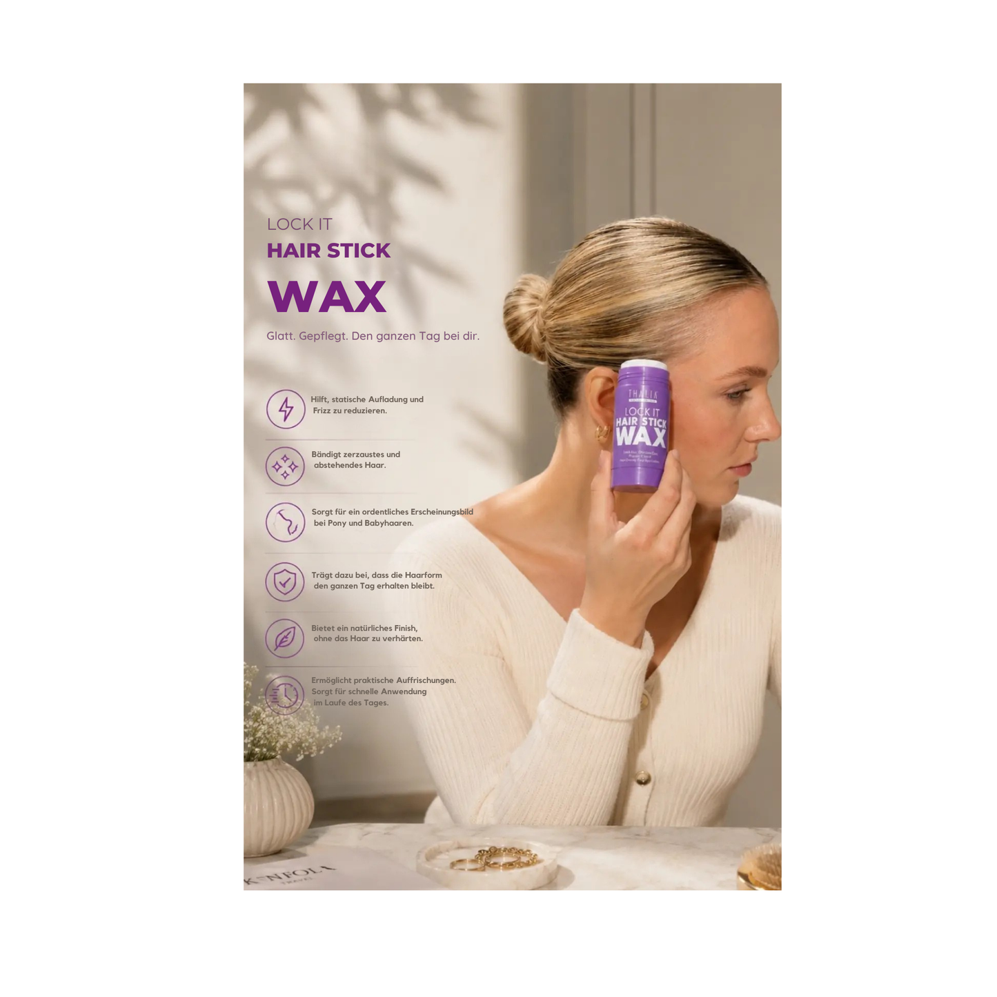 Lock It Hair Stick Wax  - Haarwachs Stift 35g