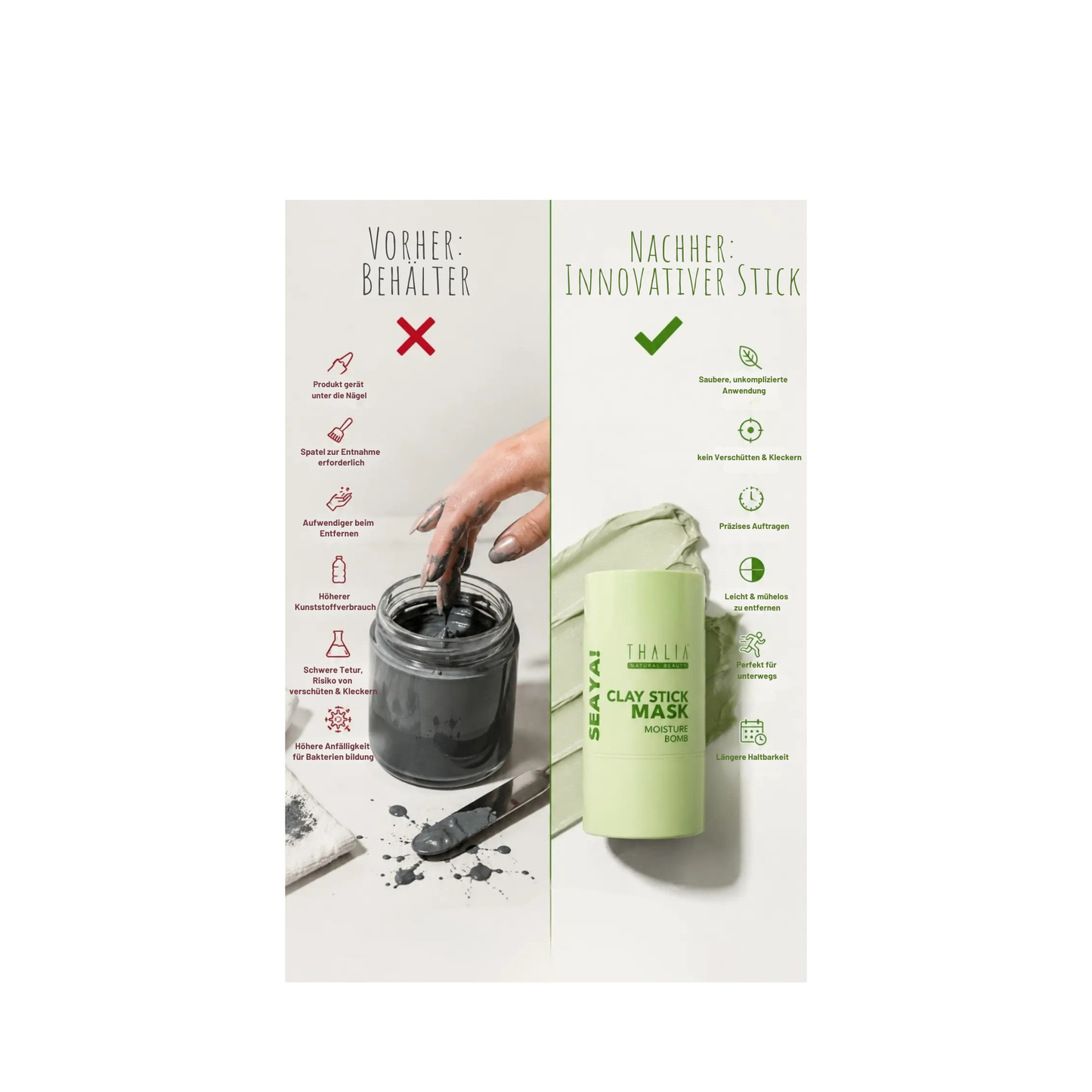 Clay Stick Mask SEAYA! Tonerde-Stiftmaske SEAYA! 30g