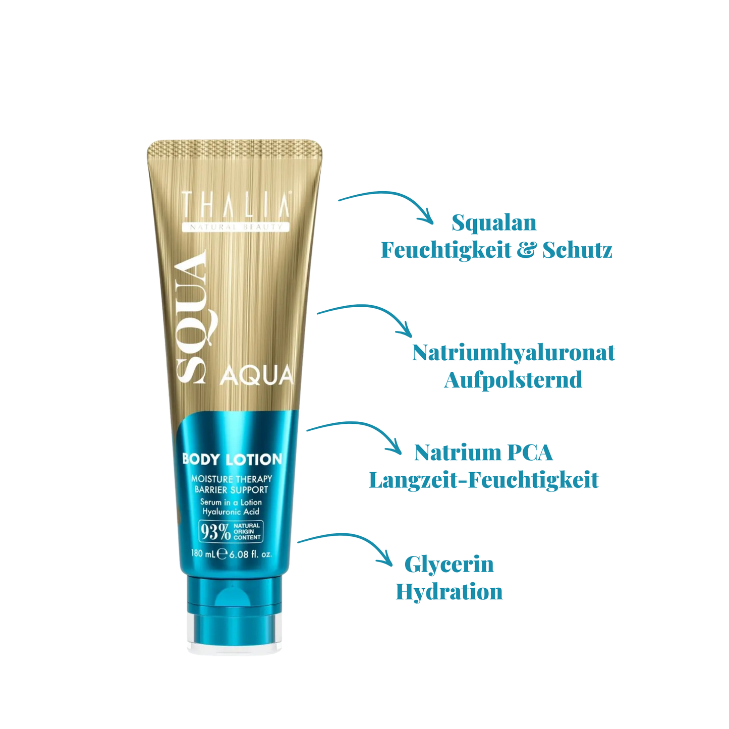 Body Lotion Moisture Therapy Barrier Support - KÖRPERLOTION AQUA-SQUA 180 ML