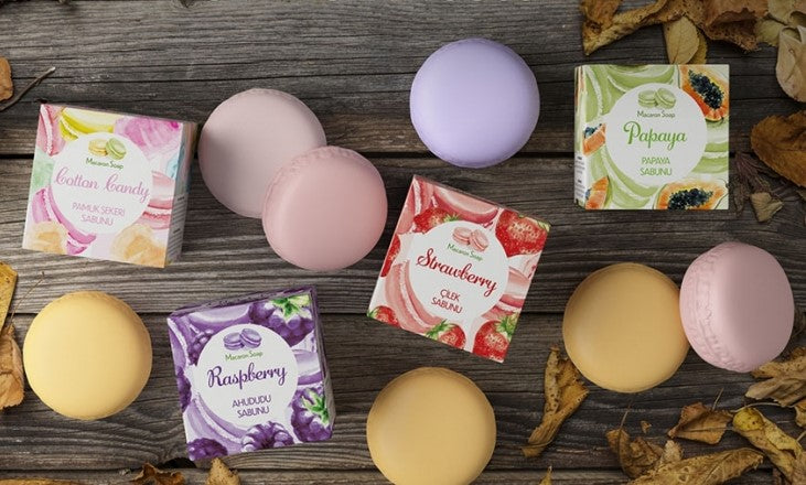 Himbeer Macaron Seife 100g