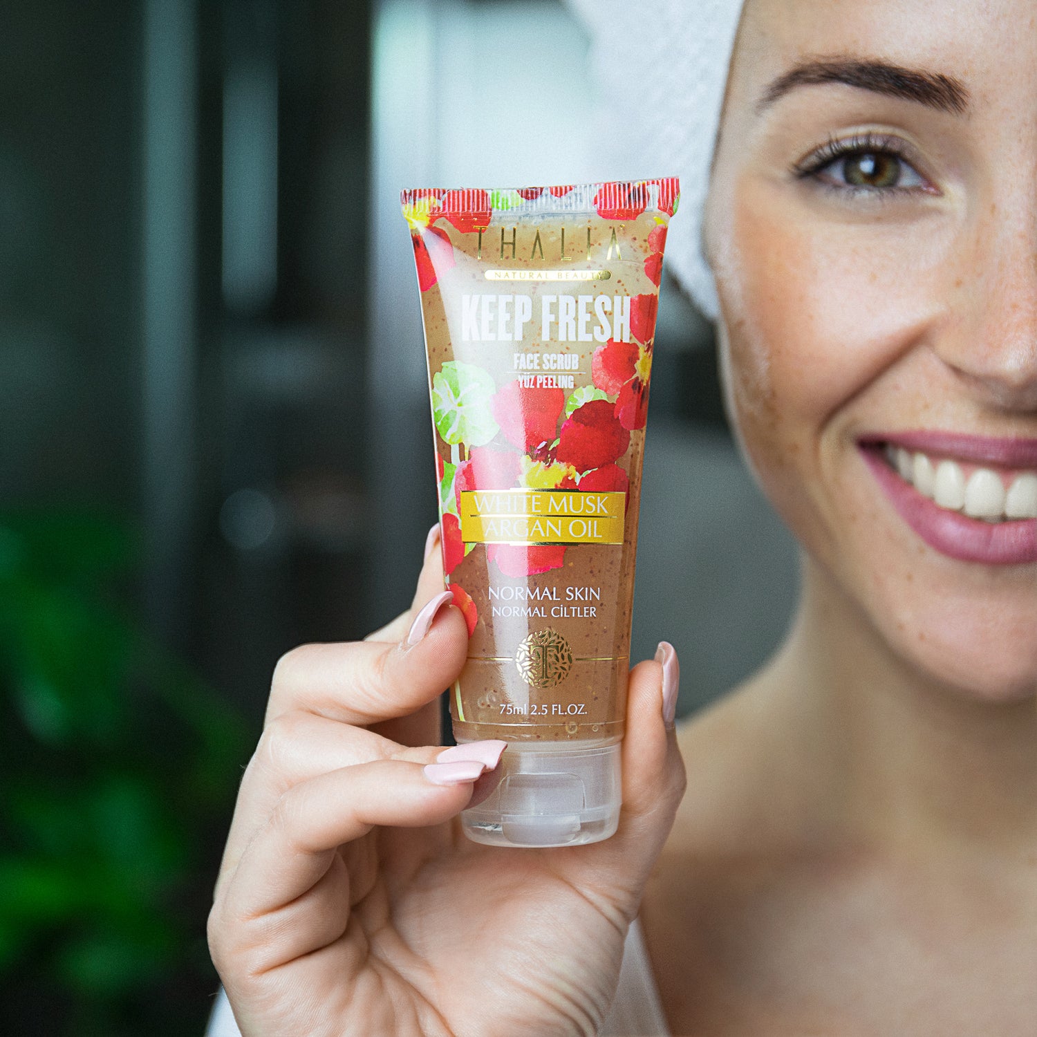 Weißer Moschus & Arganöl Gesichtspeeling 75ml