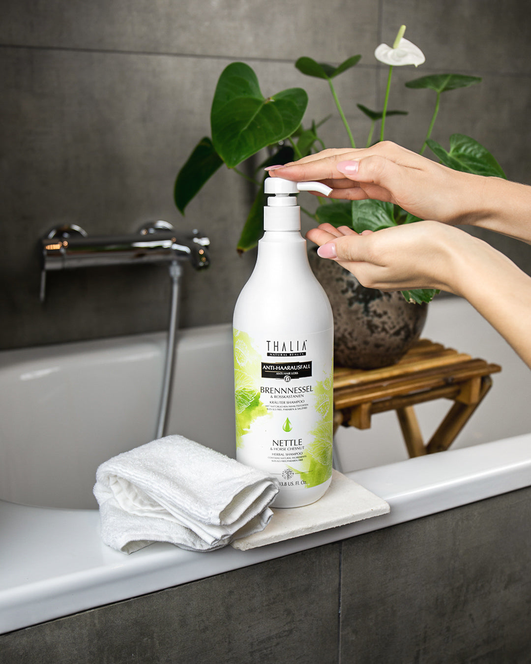 Brennnessel & Rosskastanien Shampoo 1000ml - unterstützt das Haarwachstum