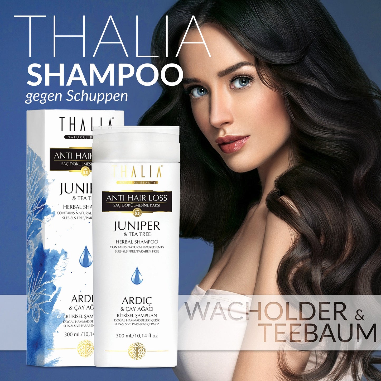 Wacholder & Teebaum Shampoo 300ml - gegen Schuppen