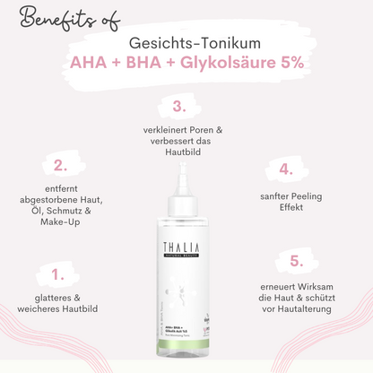 AHA & BHA & Niacinamide Reinigungstonic 200 ml