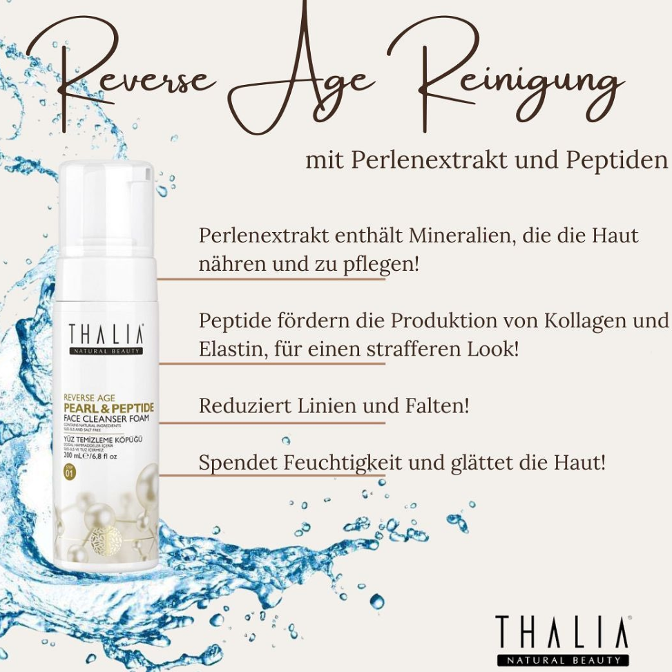 Pearl & Peptide Reverse Age Anti-Aging Gesichtsreinigungsschaum 200ml