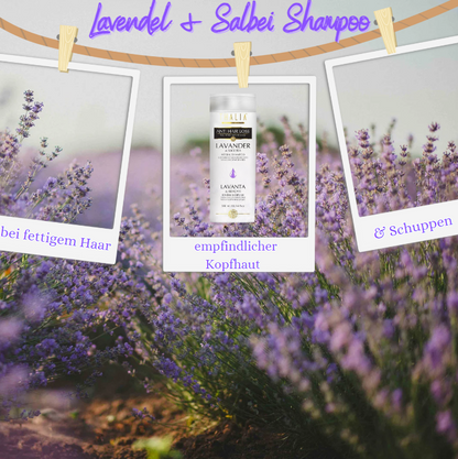 Lavendel & Salbei Shampoo 300ml - gegen fettige Haare