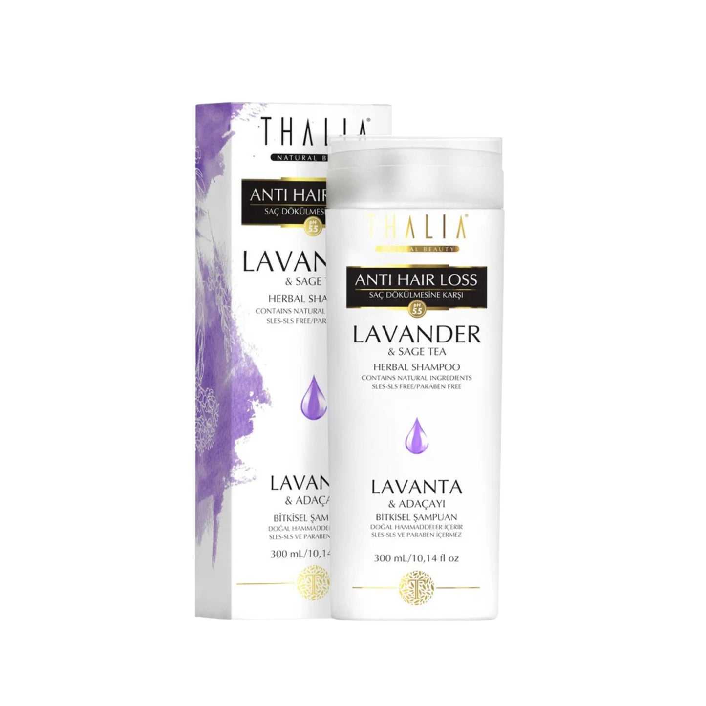 Lavendel & Salbei Shampoo 300ml - gegen fettige Haare