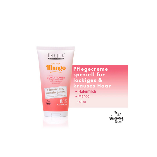 Sugarcane Hafermilch & Mango-Extrakt Conditioner - für lockiges & voluminöses Haar 150ml