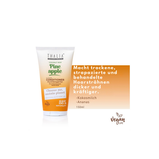 Sugarcane Ananas & Kokosnussmilch-Extrakt Conditioner - für trockenes & strapaziertes Haar 150ml