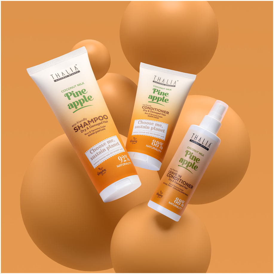 Sugarcane Ananas & Kokosnussmilch-Extrakt Leave-In Conditioner - für trockenes & strapaziertes Haar 200ml
