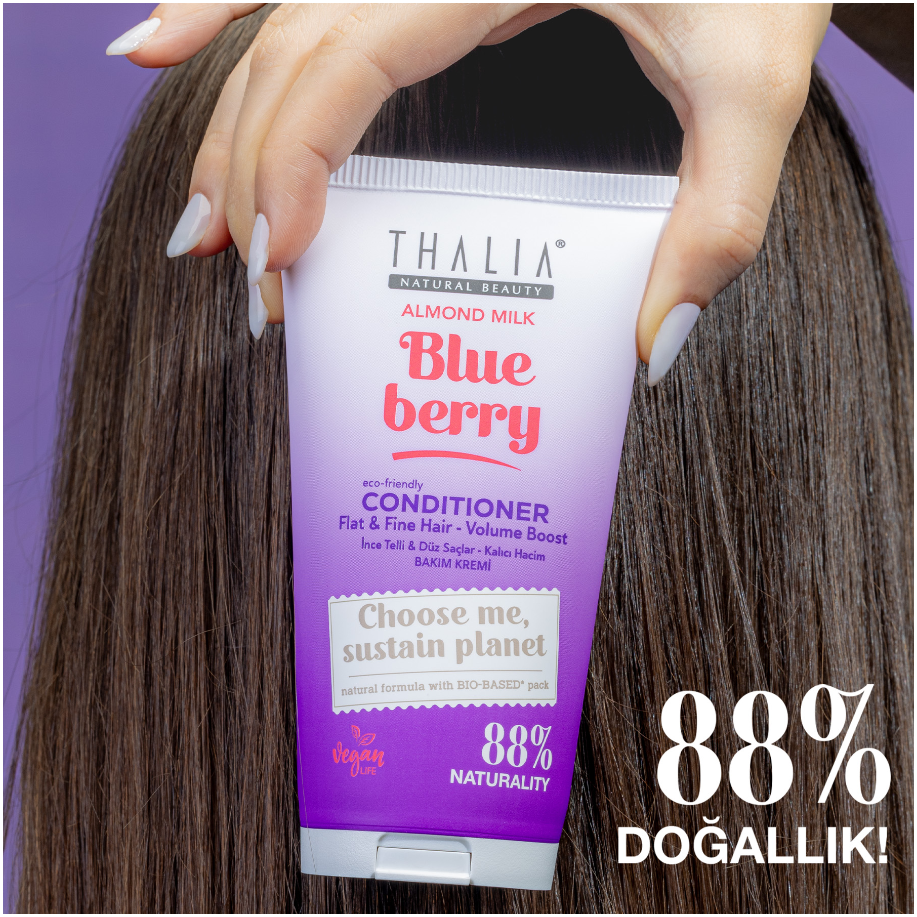 Sugarcane Mandelmilch & Blaubeere-Extrakt Conditioner - für feines & glattes Haar 150ml