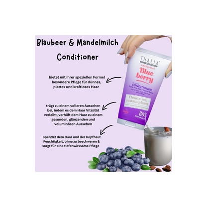 Sugarcane Mandelmilch & Blaubeere-Extrakt Conditioner - für feines & glattes Haar 150ml