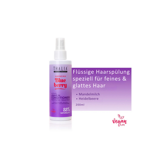 Sugarcane Mandelmilch & Blaubeere-Extrakt Leave-In Conditioner - für feines & glattes Haar 200ml