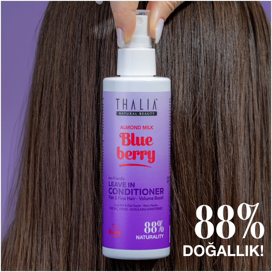 Sugarcane Mandelmilch & Blaubeere-Extrakt Leave-In Conditioner - für feines & glattes Haar 200ml