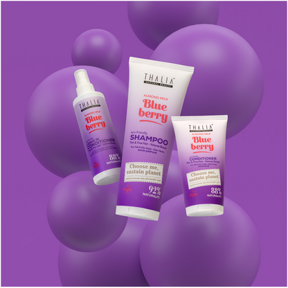 Sugarcane Mandelmilch & Blaubeere-Extrakt Leave-In Conditioner - für feines & glattes Haar 200ml