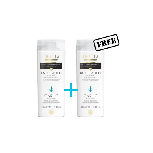 1 +1 Gratis! Knoblauch & Ginseng Shampoo à 300ml