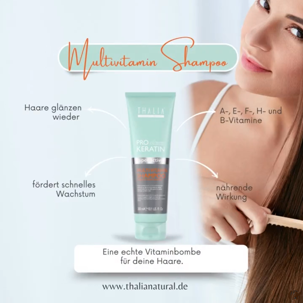 PRO-KERATIN Multivitamin Shampoo 300ml - nährende Wirkung